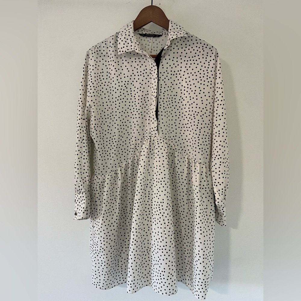 Zara polka dot mini dress